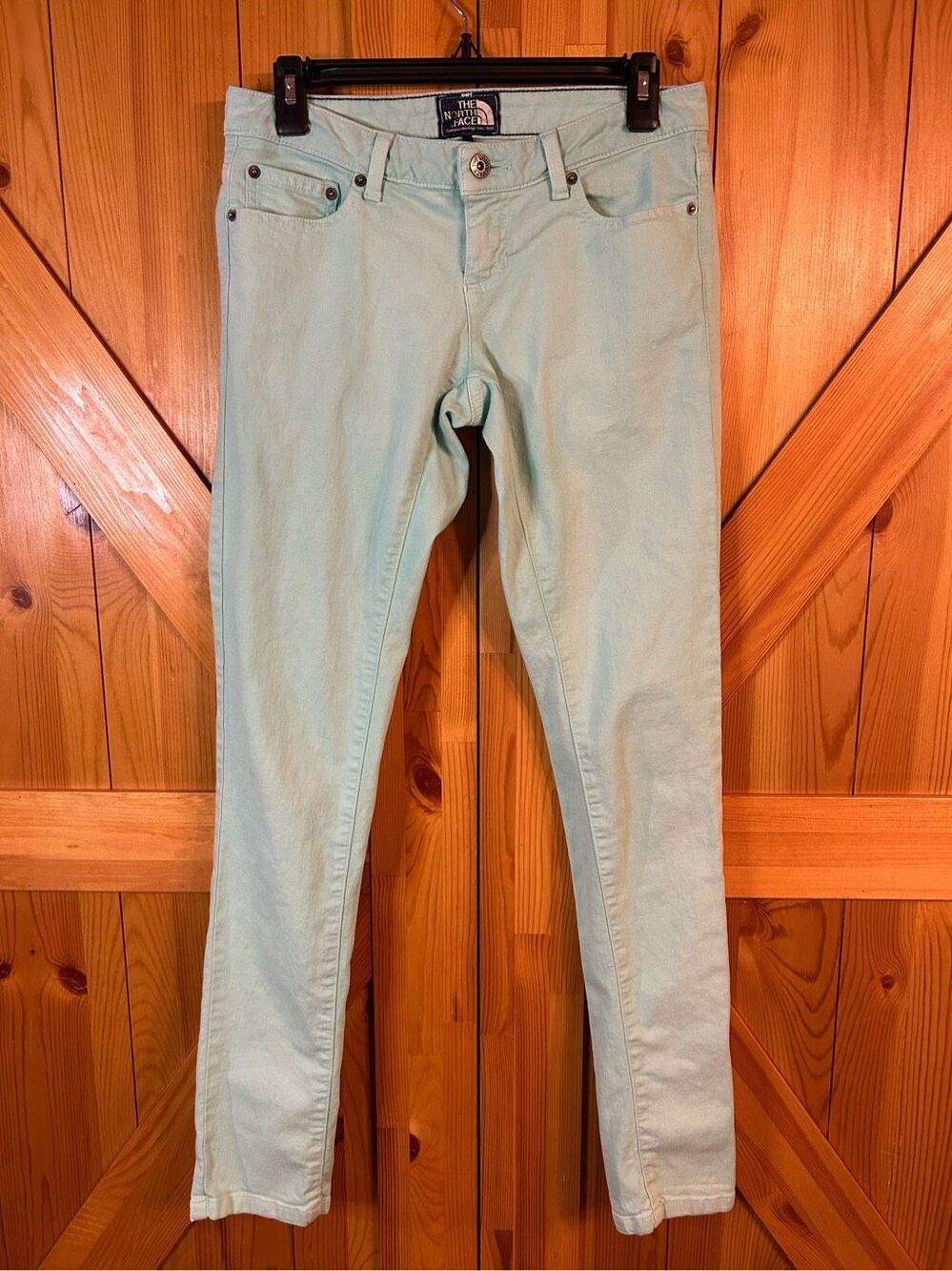 The North Face Jeans Womens Size 2 Mint Green Denim Skinny (0310)